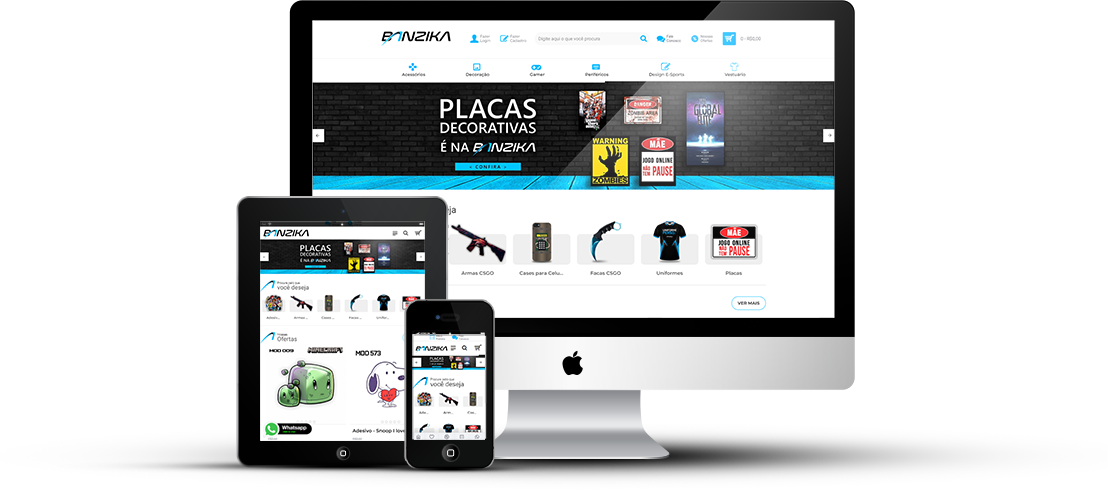 E-commerce Artigos Geek e Personalizados Banzika E-commerce Artigos Geek e Personalizados Banzika