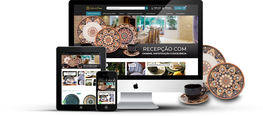E-commerce para Louças Finas da Arte à Mesa