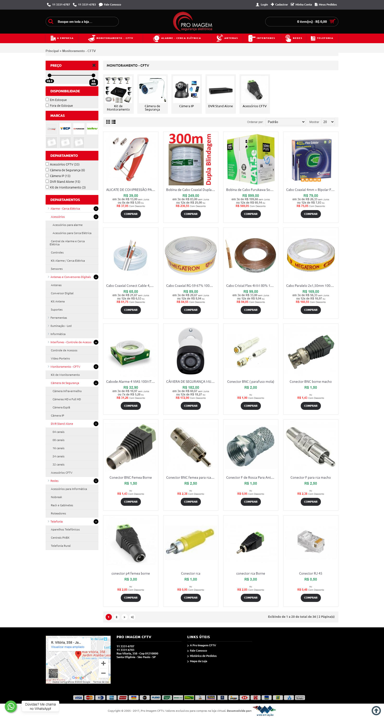 E-commerce para produtos CFTV da Pro Imagem Segurança Eletrônica E-commerce para produtos CFTV da Pro Imagem Segurança Eletrônica
